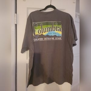 Columbia Men's Graphic Tee T-Shirt Gray Size 3XL